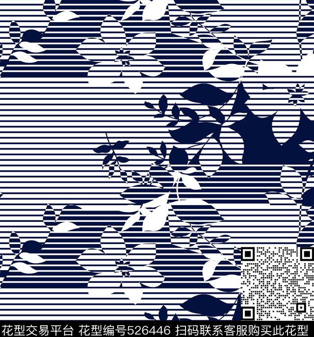 几何线条格子传统印花花型下载（图片编号: 526446） - 瓦栏（Walan）