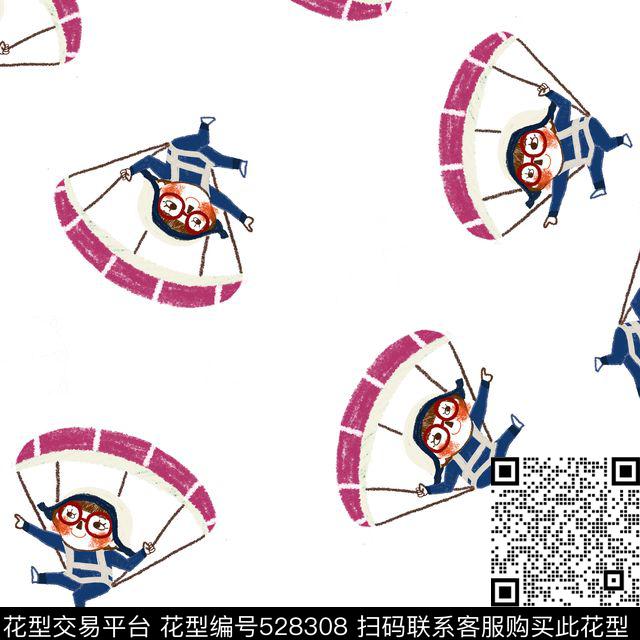 卡通卡通女孩人物传统印花花型下载（图片编号: 528308） - 瓦栏（Walan）
