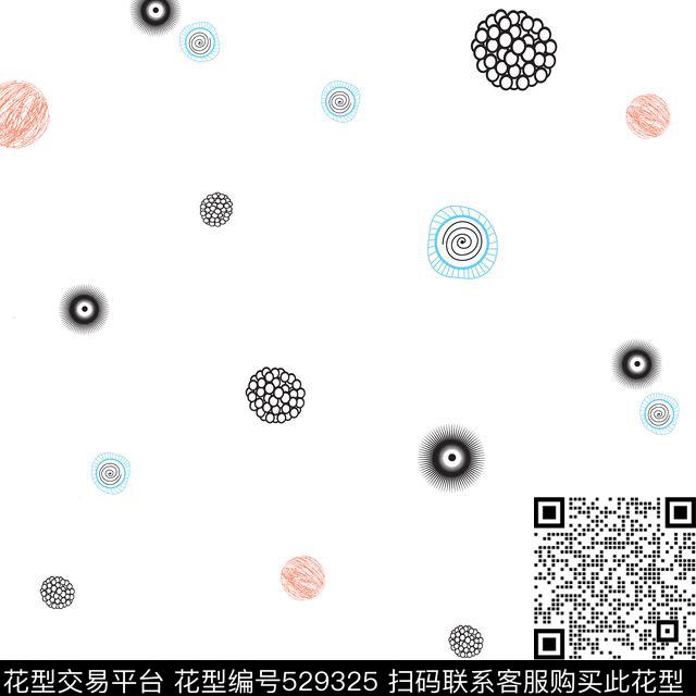 几何几何圆圈球传统印花花型下载（图片编号: 529325） - 瓦栏（Walan）