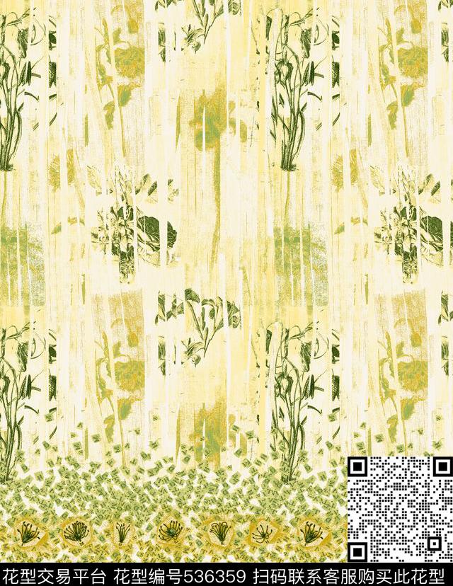 花卉小碎花花纹传统印花花型下载（图片编号: 536359） - 瓦栏（Walan）