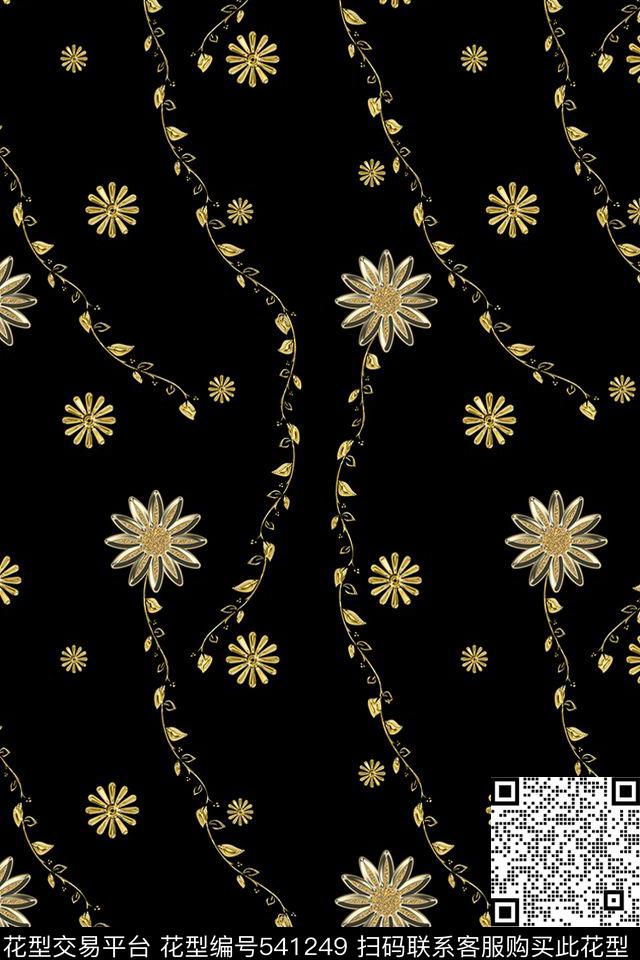 创意符号高贵数码印花花型下载（图片编号: 541249） - 瓦栏（Walan）