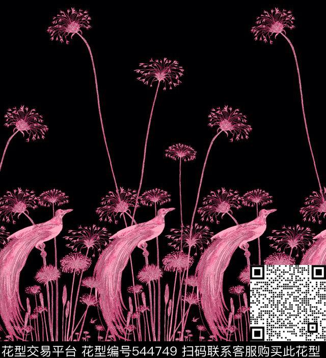 花卉小碎花花纹传统印花花型下载（图片编号: 544749） - 瓦栏（Walan）