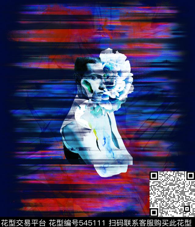 人物男装数码花型数码印花花型下载（图片编号: 545111） - 瓦栏（Walan）