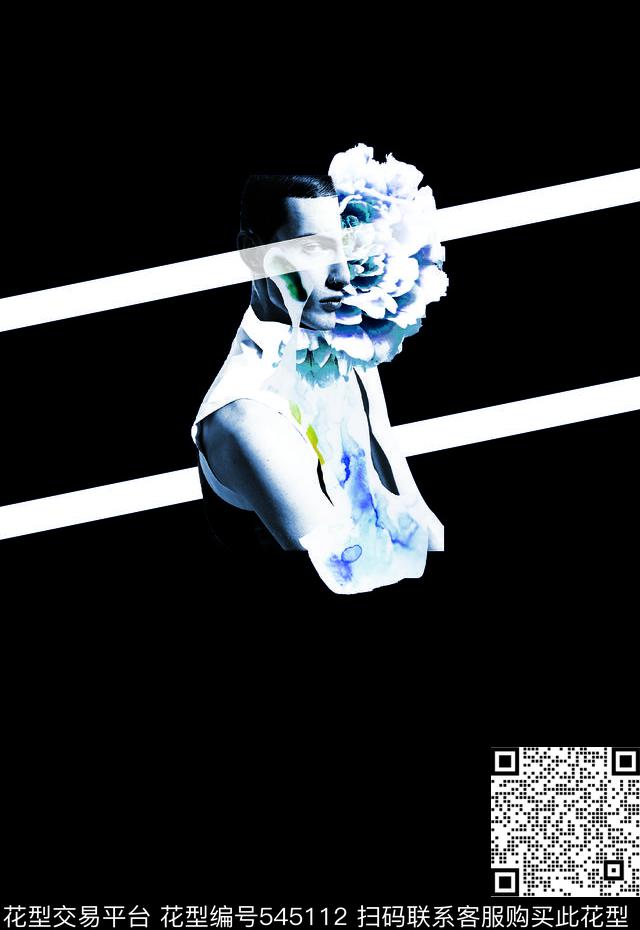 人物男装数码花型数码印花花型下载（图片编号: 545112） - 瓦栏（Walan）