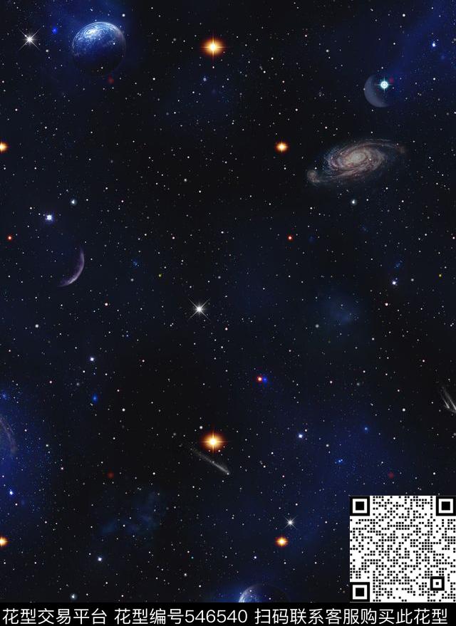 宇宙宇宙星系照片数码印花花型下载（图片编号: 546540） - 瓦栏（Walan）