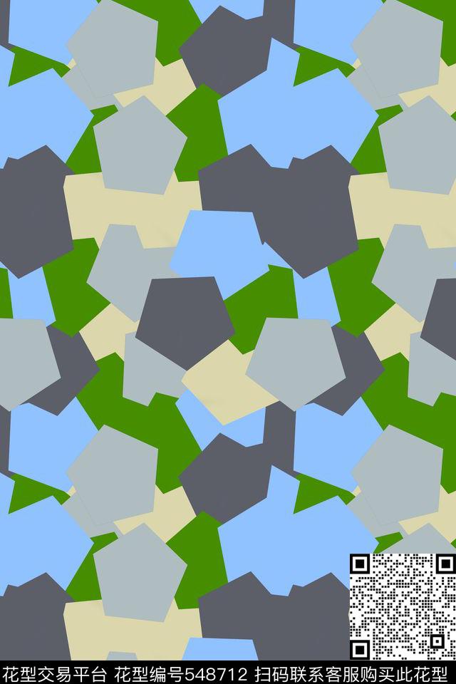 创意迷彩想象传统印花花型下载（图片编号: 548712） - 瓦栏（Walan）