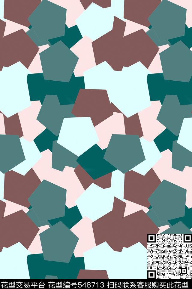 创意迷彩想象传统印花花型下载（图片编号: 548713） - 瓦栏（Walan）
