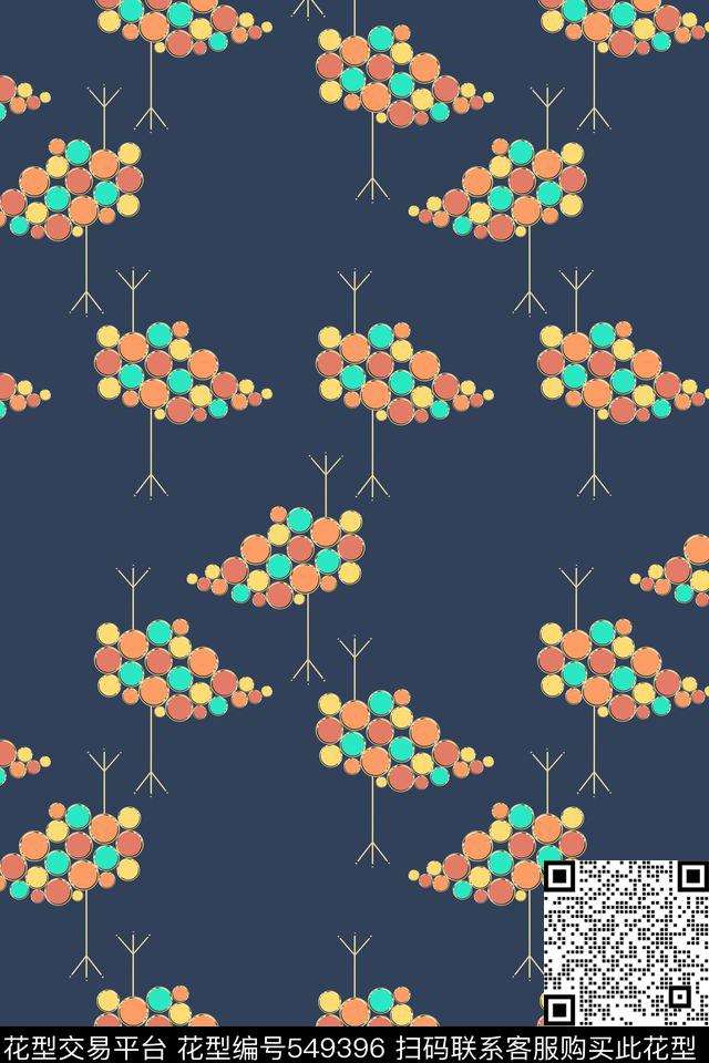 抽象创意符号传统印花花型下载（图片编号: 549396） - 瓦栏（Walan）