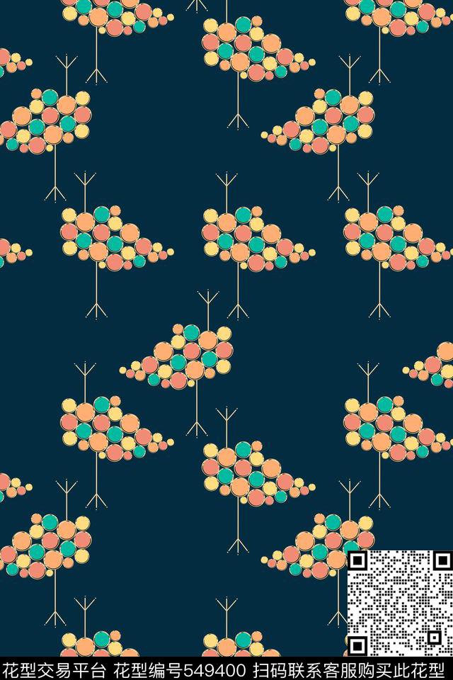 抽象创意符号传统印花花型下载（图片编号: 549400） - 瓦栏（Walan）