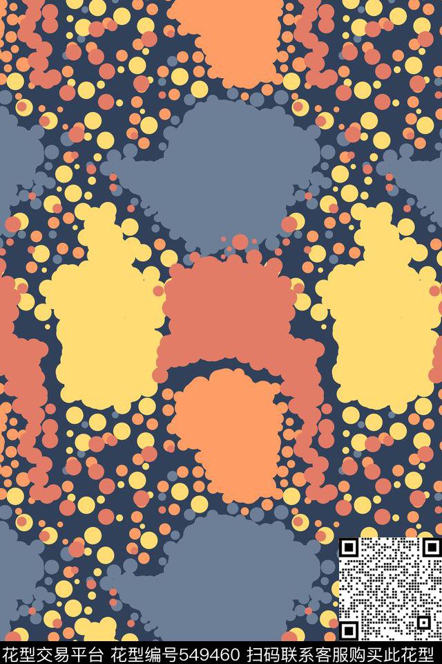 创意几何图形传统印花花型下载（图片编号: 549460） - 瓦栏（Walan）