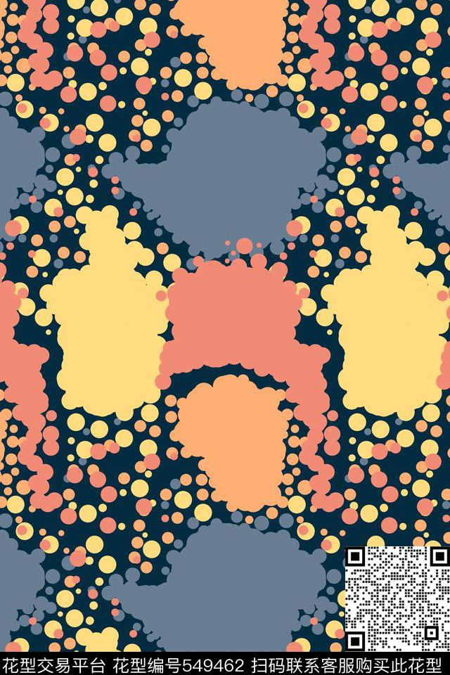 创意几何图形传统印花花型下载（图片编号: 549462） - 瓦栏（Walan）