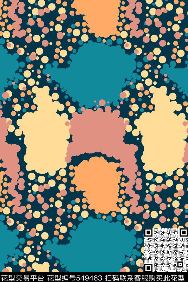 创意几何图形传统印花花型下载（图片编号: 549463） - 瓦栏（Walan）