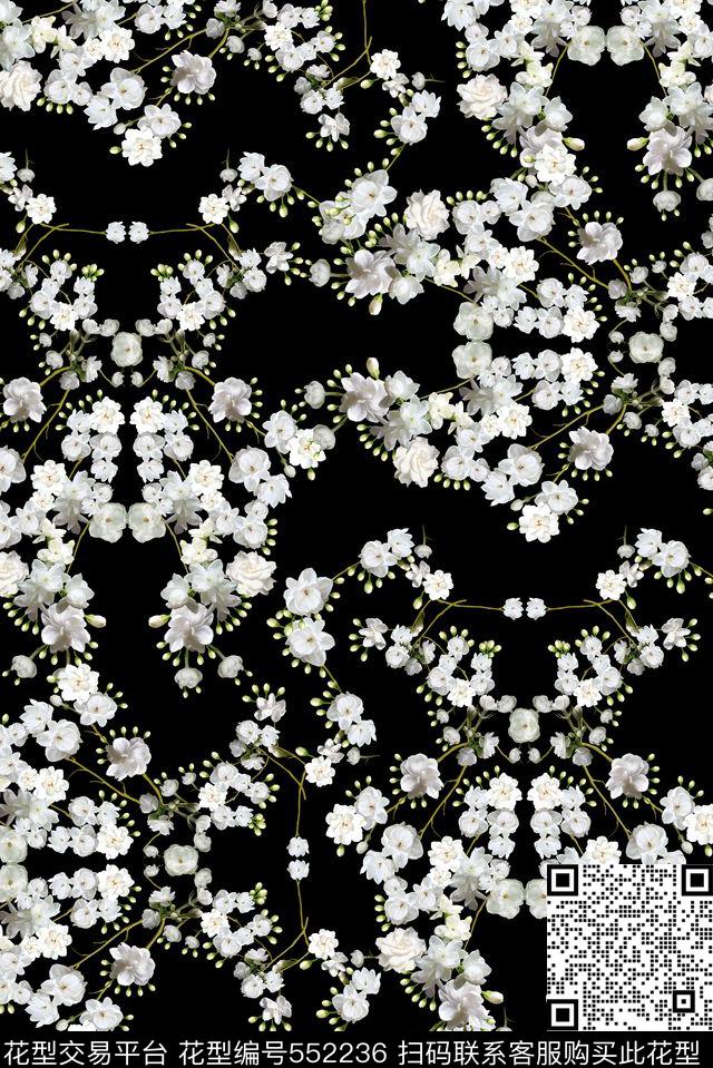 时尚满天星小碎花数码印花花型下载（图片编号: 552236） - 瓦栏（Walan）