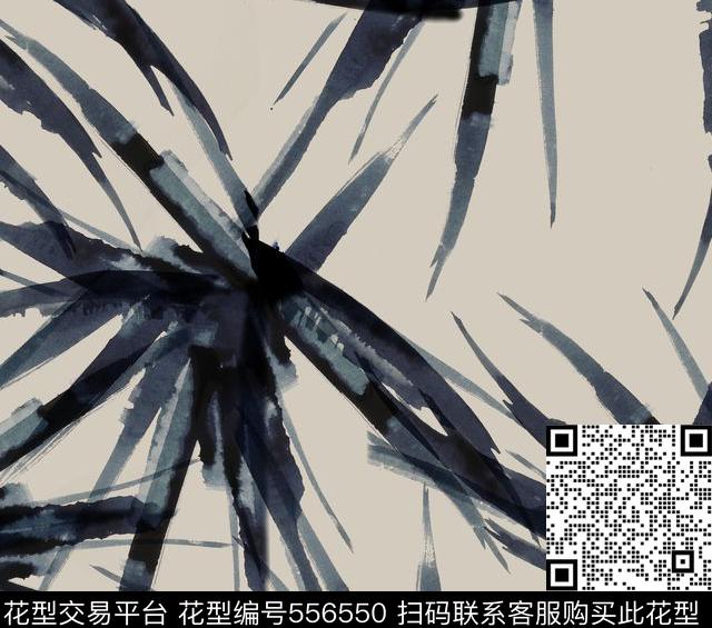 传统印花手绘叶子asdf传统印花花型下载（图片编号: 556550） - 瓦栏（Walan）