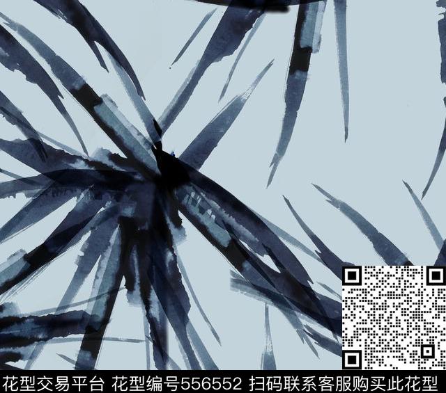 传统印花手绘叶子asdf传统印花花型下载（图片编号: 556552） - 瓦栏（Walan）