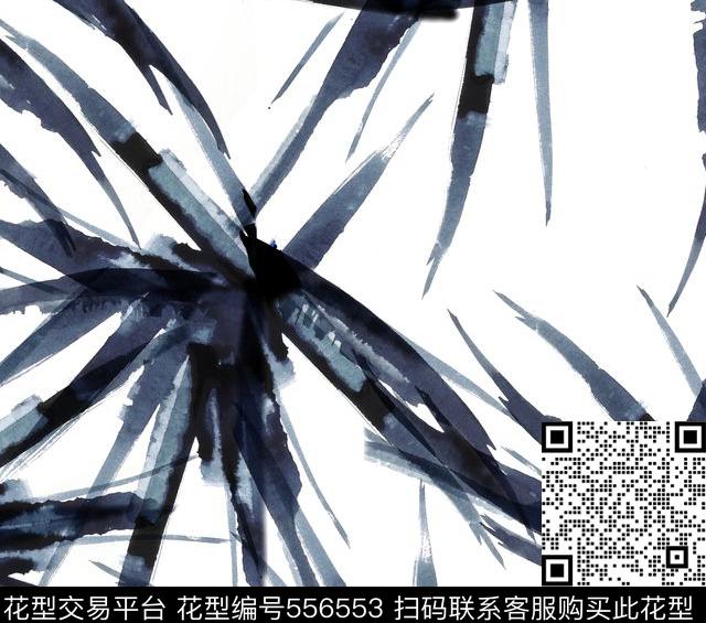 传统印花手绘叶子asdf传统印花花型下载（图片编号: 556553） - 瓦栏（Walan）