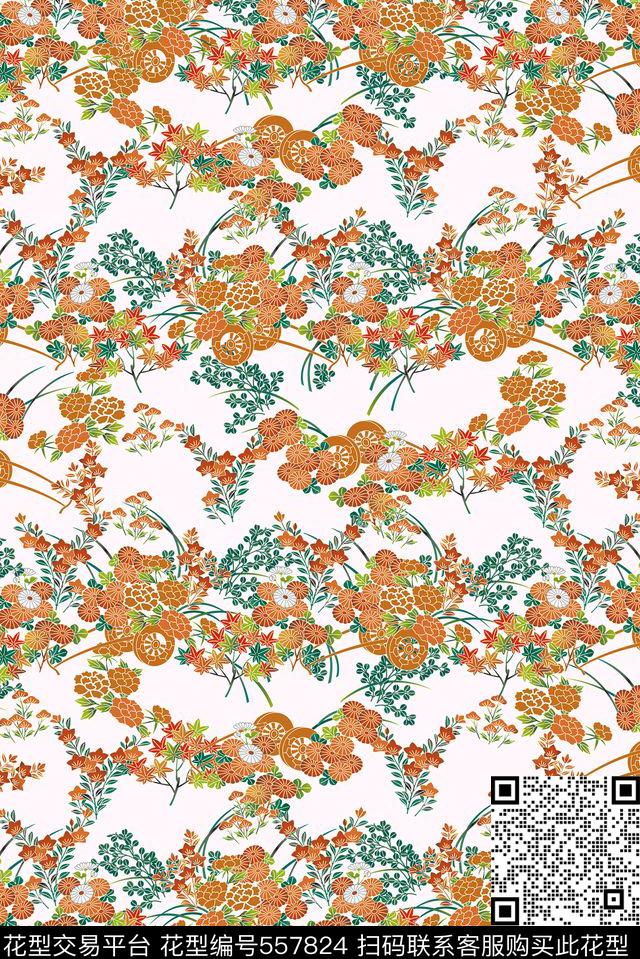 传统传统花型和服元素波西米亚手绘传统印花花型下载（图片编号: 557824） - 瓦栏（Walan）