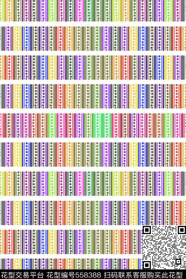 简单排列条纹传统印花花型下载（图片编号: 558388） - 瓦栏（Walan）