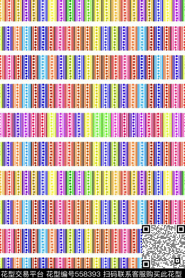 简单排列条纹传统印花花型下载（图片编号: 558393） - 瓦栏（Walan）