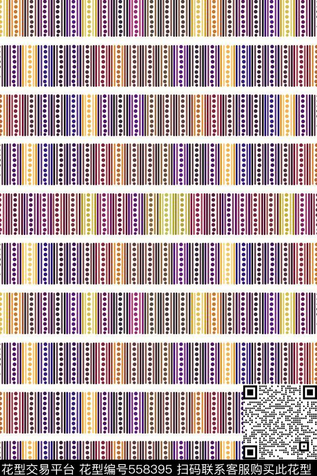 简单排列条纹传统印花花型下载（图片编号: 558395） - 瓦栏（Walan）