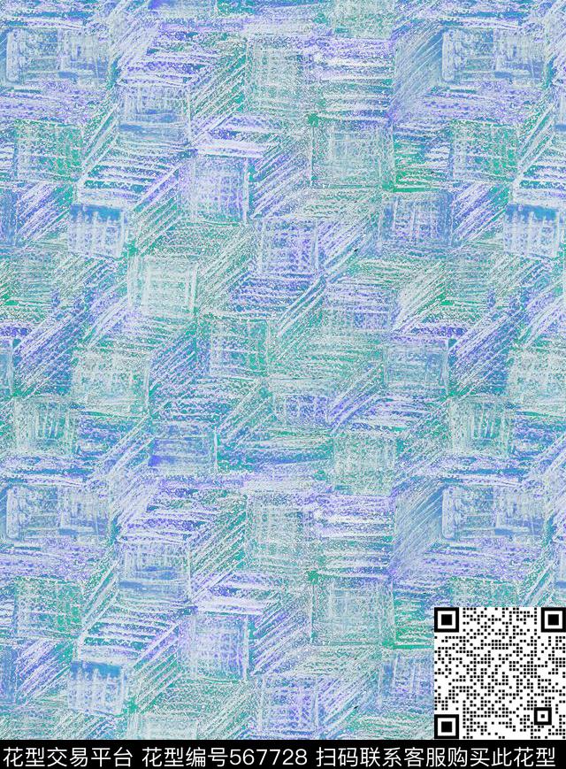 Texture - 567728 - Geometric Texture Pastels - 数码印花花型 － 床品花型设计 － 瓦栏