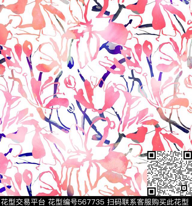 迷幻未来感时尚数码印花花型下载（图片编号: 567735） - 瓦栏（Walan）