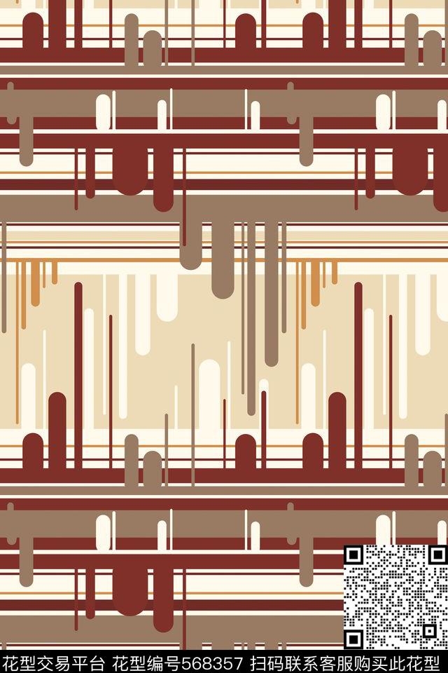 抽象创意线框传统印花花型下载（图片编号: 568357） - 瓦栏（Walan）
