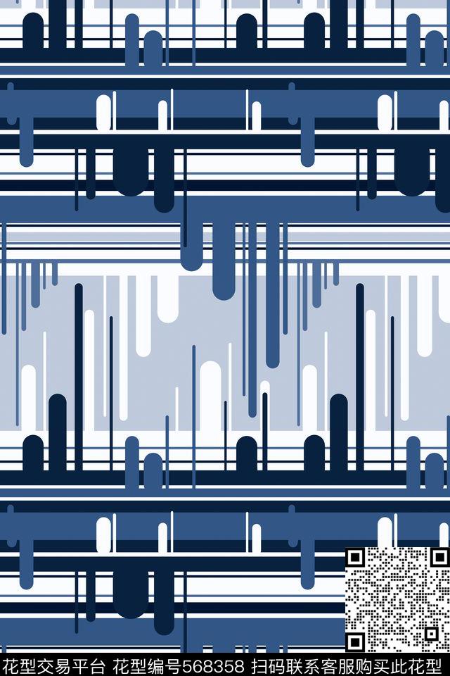 抽象创意线框传统印花花型下载（图片编号: 568358） - 瓦栏（Walan）