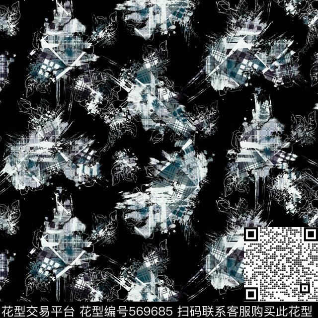 人物男装数码花型数码印花花型下载（图片编号: 569685） - 瓦栏（Walan）