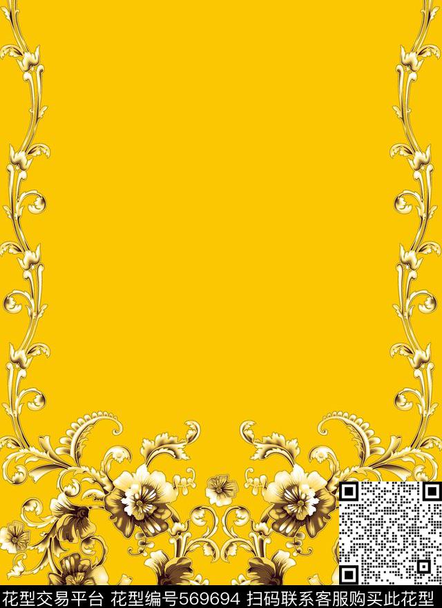 暗纹花纹底纹传统印花花型下载（图片编号: 569694） - 瓦栏（Walan）