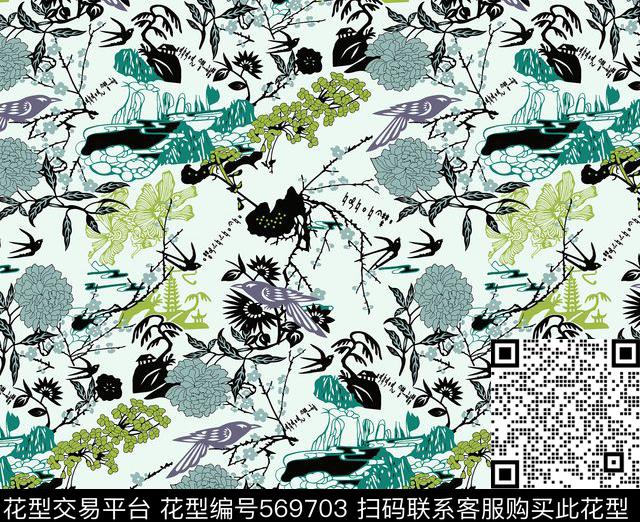 人物男装数码花型数码印花花型下载（图片编号: 569703） - 瓦栏（Walan）