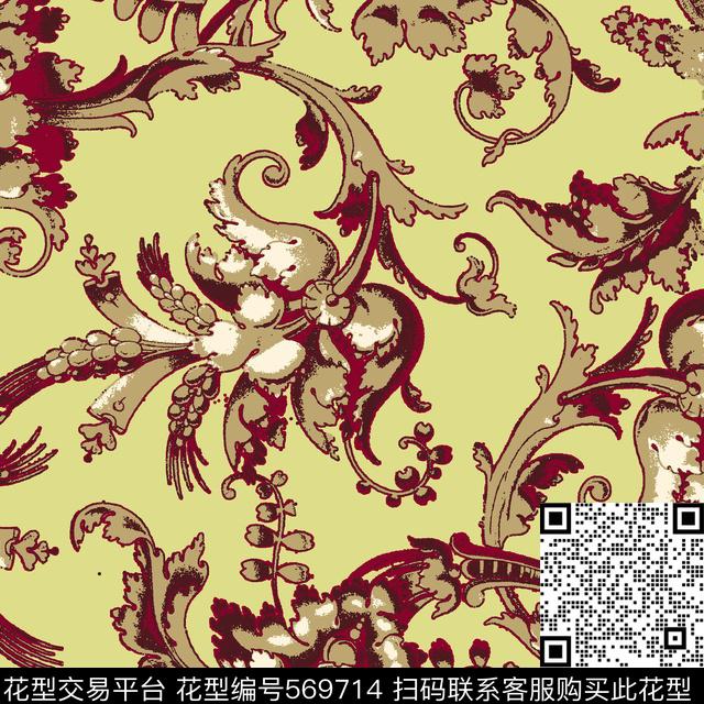 人物男装数码花型数码印花花型下载（图片编号: 569714） - 瓦栏（Walan）