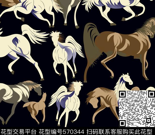 几何分割男装数码印花花型下载（图片编号: 570344） - 瓦栏（Walan）