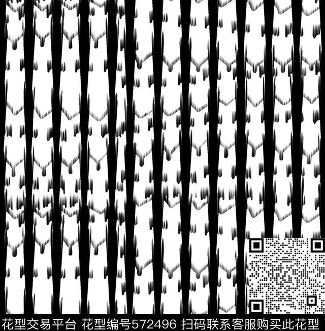 传统印花条纹黑白条纹传统印花花型下载（图片编号: 572496） - 瓦栏（Walan）