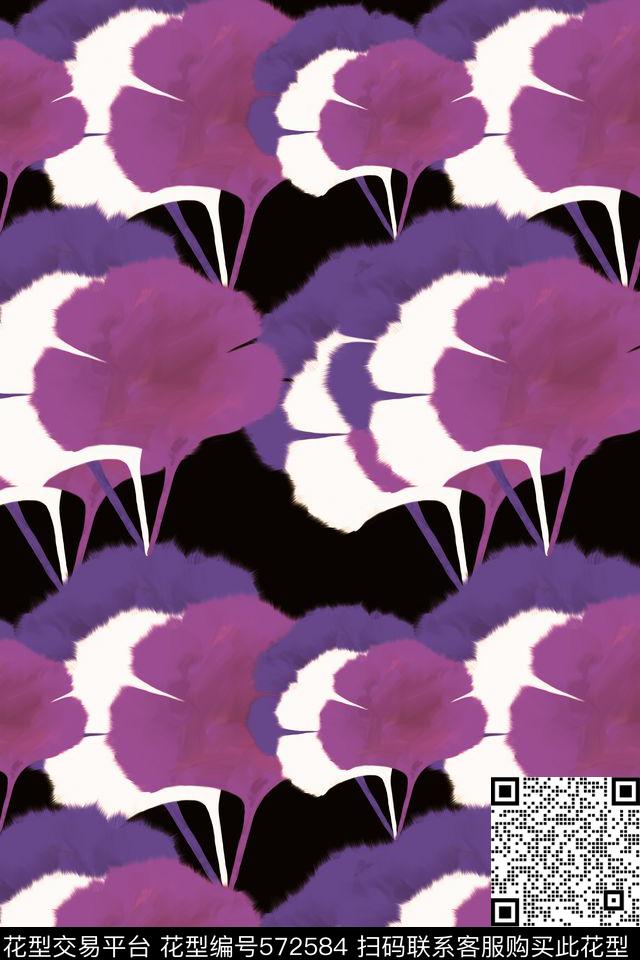 创意树叶图案传统印花花型下载（图片编号: 572584） - 瓦栏（Walan）