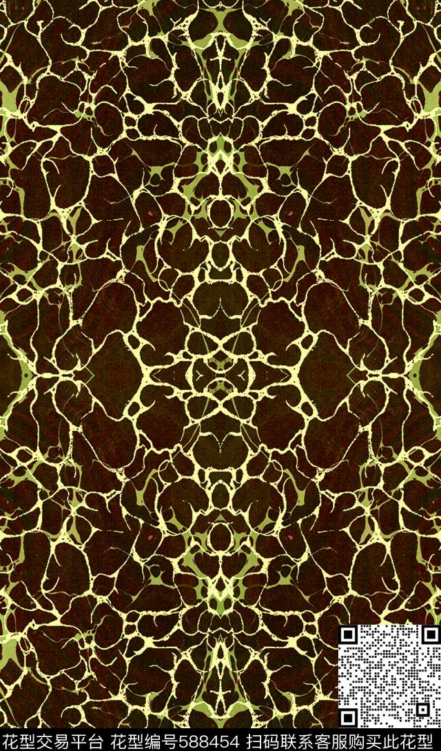 抽象纹理图案大理石纹 - 588454 - 抽象 大理石纹理 - 数码印花花型 － 其他花型设计 － 瓦栏