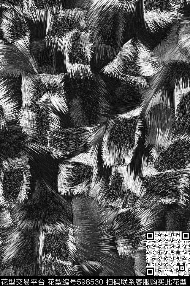 女装羽绒服动物纹数码印花花型下载（图片编号: 598530） - 瓦栏（Walan）