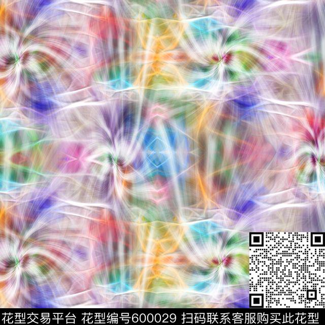 纹理彩色肌理抽象水彩数码印花花型下载（图片编号: 600029） - 瓦栏（Walan）
