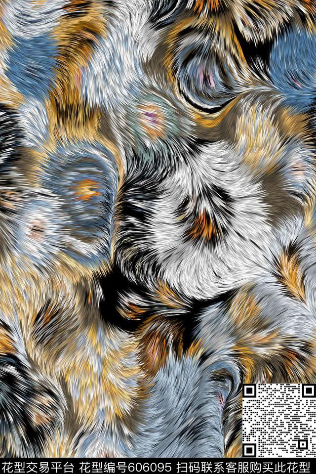 豹纹女装男装数码印花花型下载（图片编号: 606095） - 瓦栏（Walan）