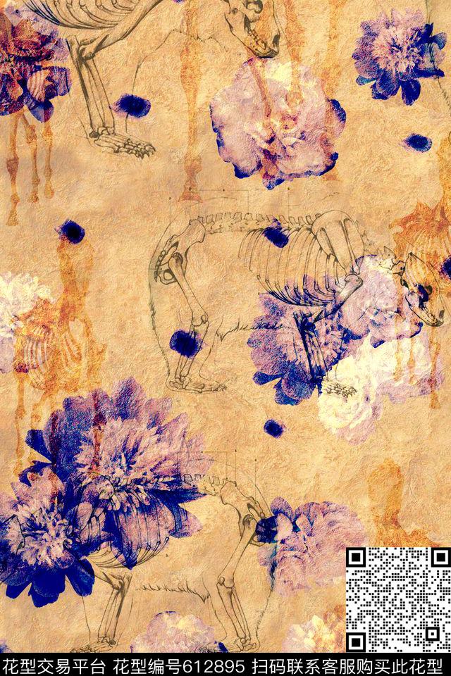 103.jpg - 612895 - 趣味 花卉 花朵 - 数码印花花型 － 女装花型设计 － 瓦栏