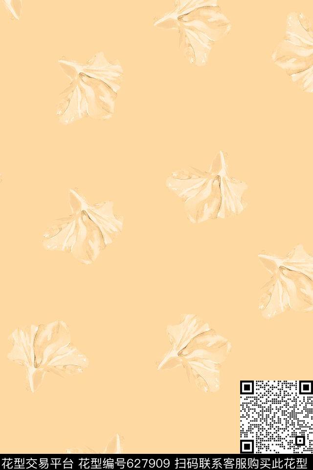原创手绘热带花卉家纺传统印花花型下载（图片编号: 627909） - 瓦栏（Walan）