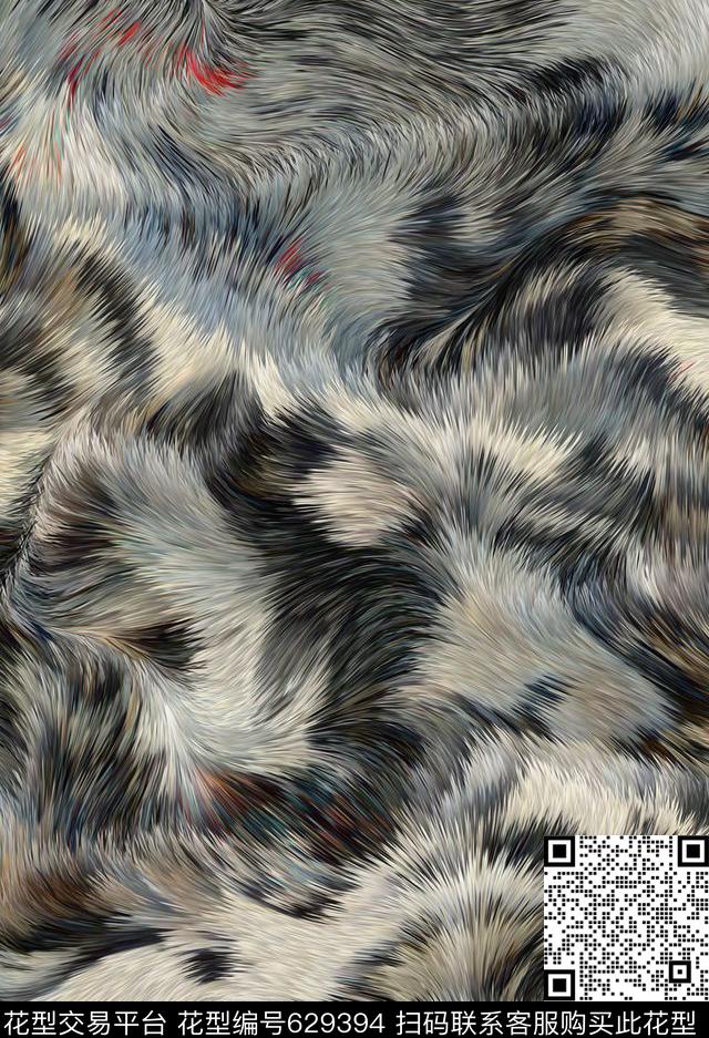 动物纹箱包毛衫数码印花花型下载（图片编号: 629394） - 瓦栏（Walan）