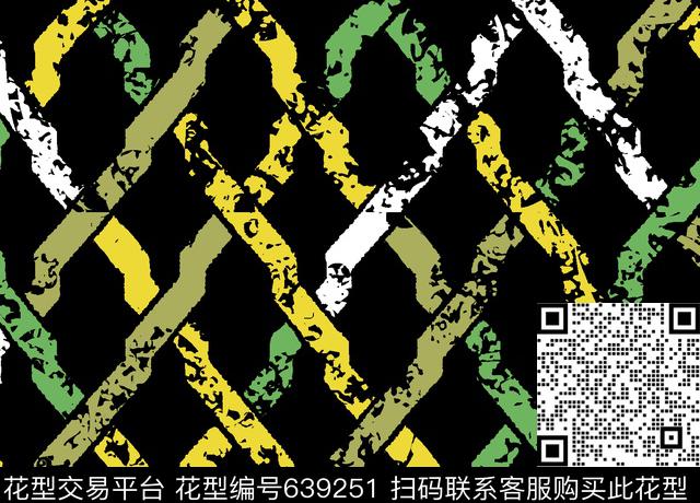 格子数码印花花型下载（图片编号: 639251） - 瓦栏（Walan）