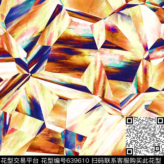 几何运动装女装数码印花花型下载（图片编号: 639610） - 瓦栏（Walan）