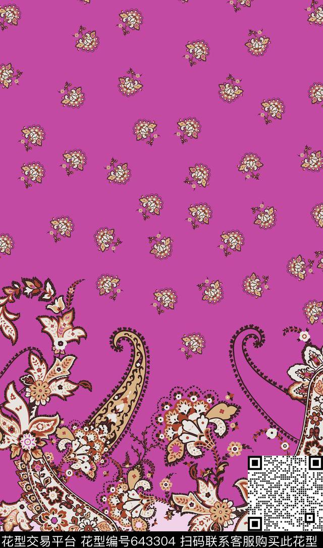 29.jpg - 643304 - 传统花卉 火腿花 佩斯利 - 传统印花花型 － 女装花型设计 － 瓦栏