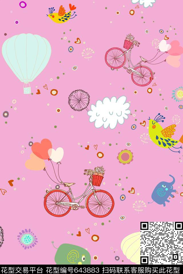 童装趣味可爱传统印花花型下载（图片编号: 643883） - 瓦栏（Walan）