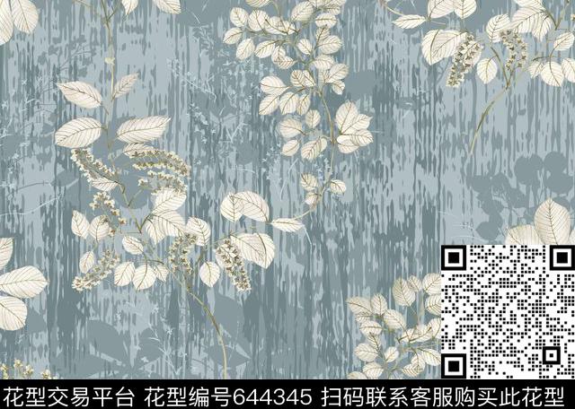 手绘花传统印花花型下载（图片编号: 644345） - 瓦栏（Walan）