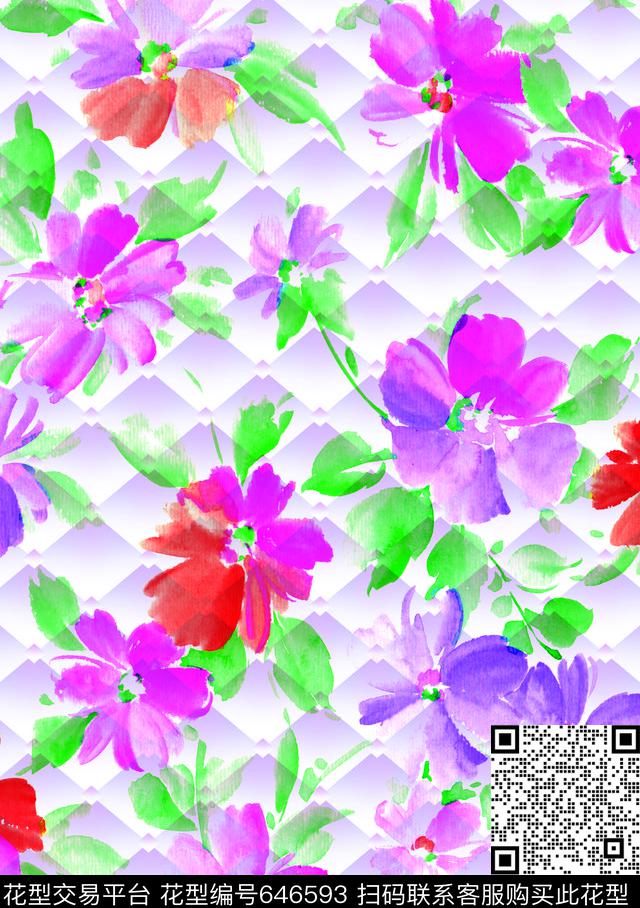 F25.jpg - 646593 - 花朵 花卉 彩绘 - 数码印花花型 － 女装花型设计 － 瓦栏