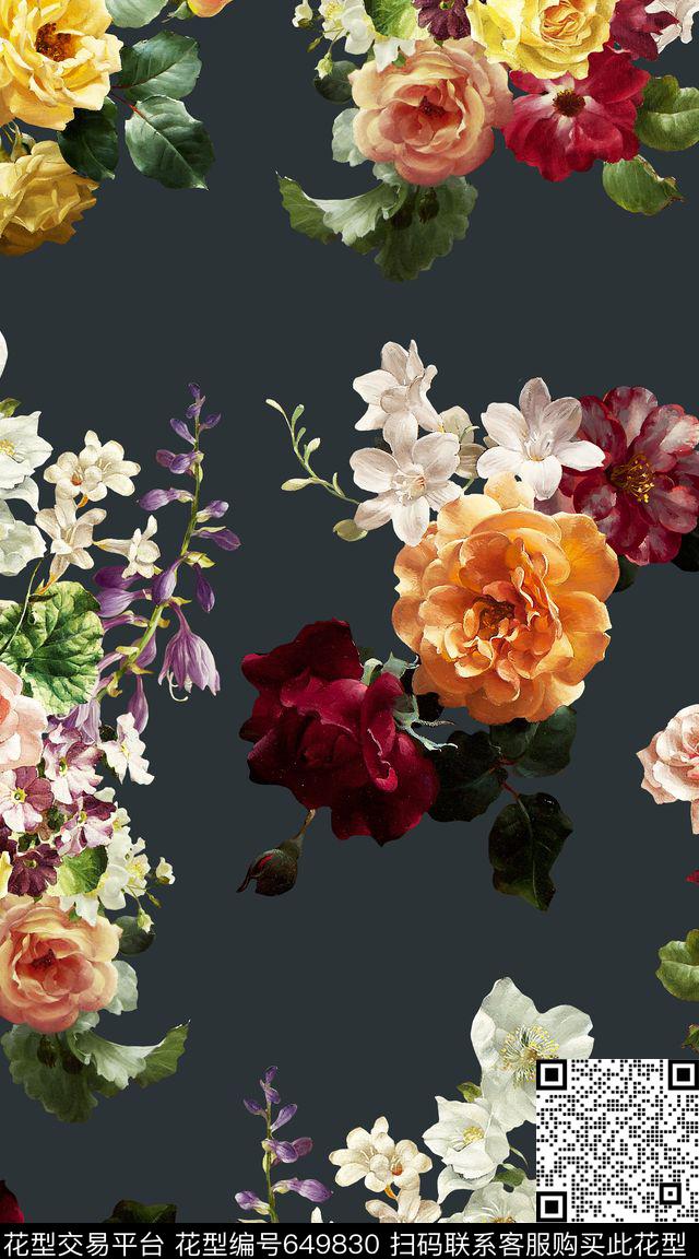 S-156.jpg - 649830 - 创意 大花卉 油画花卉 - 数码印花花型 － 女装花型设计 － 瓦栏