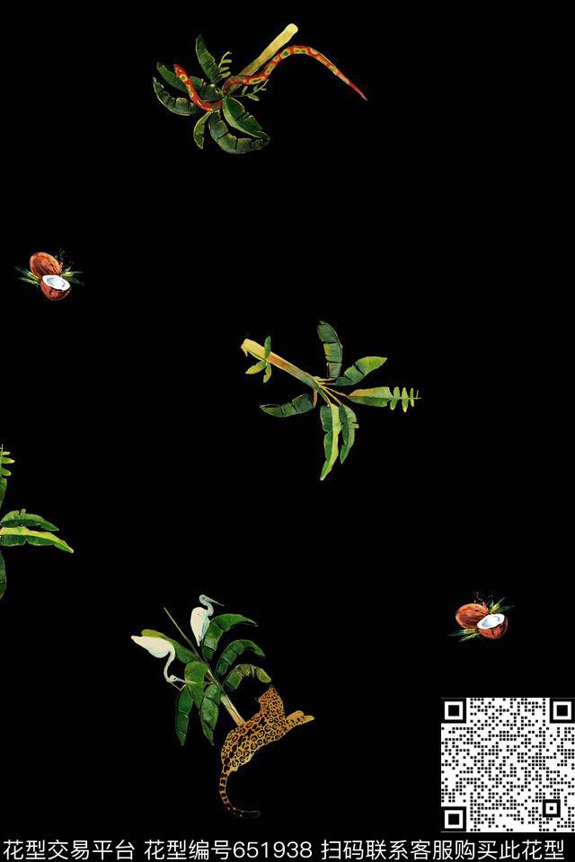 商务休闲休闲动物数码印花花型下载（图片编号: 651938） - 瓦栏（Walan）